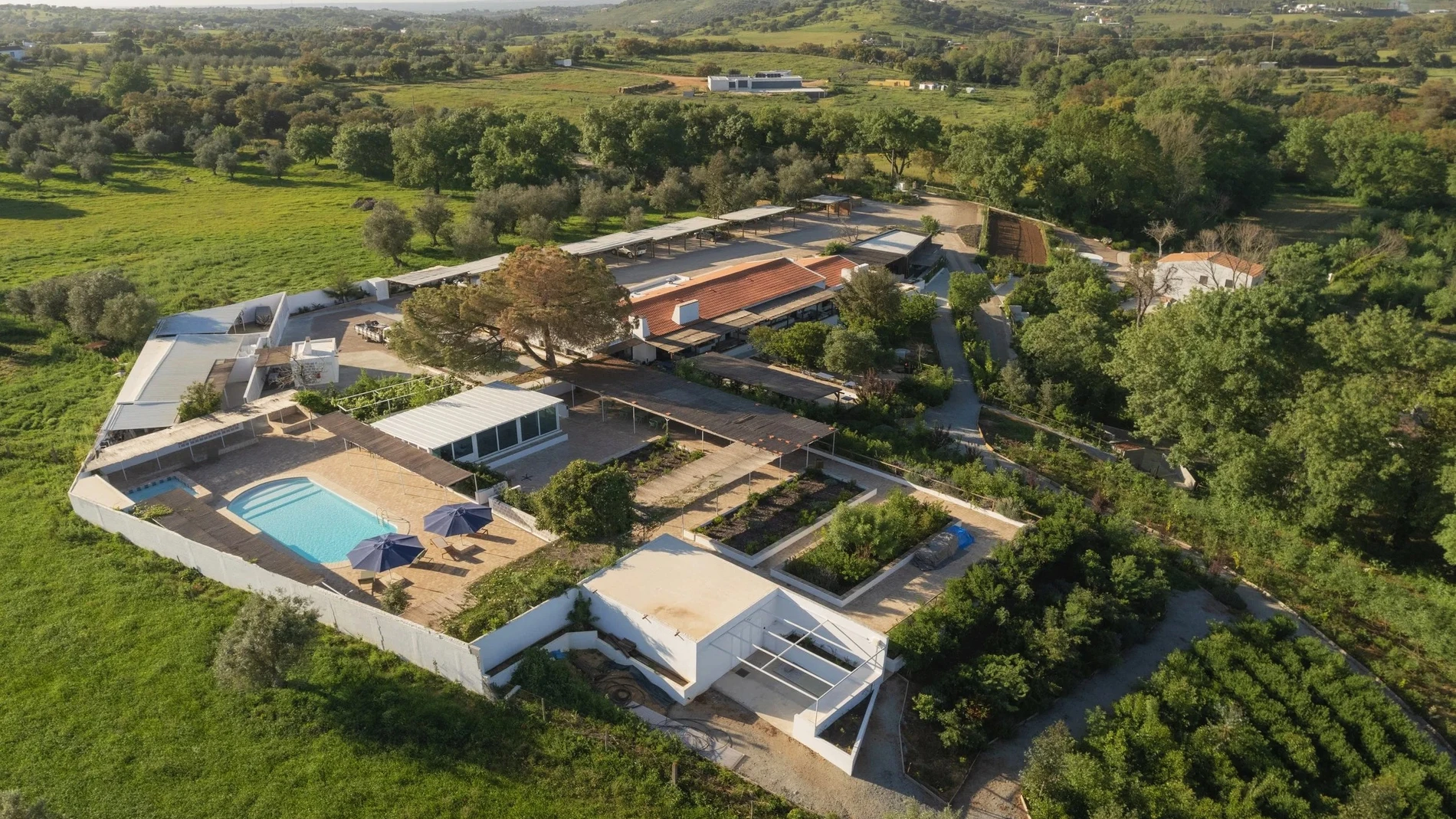 Foto aérea de Gandum Village