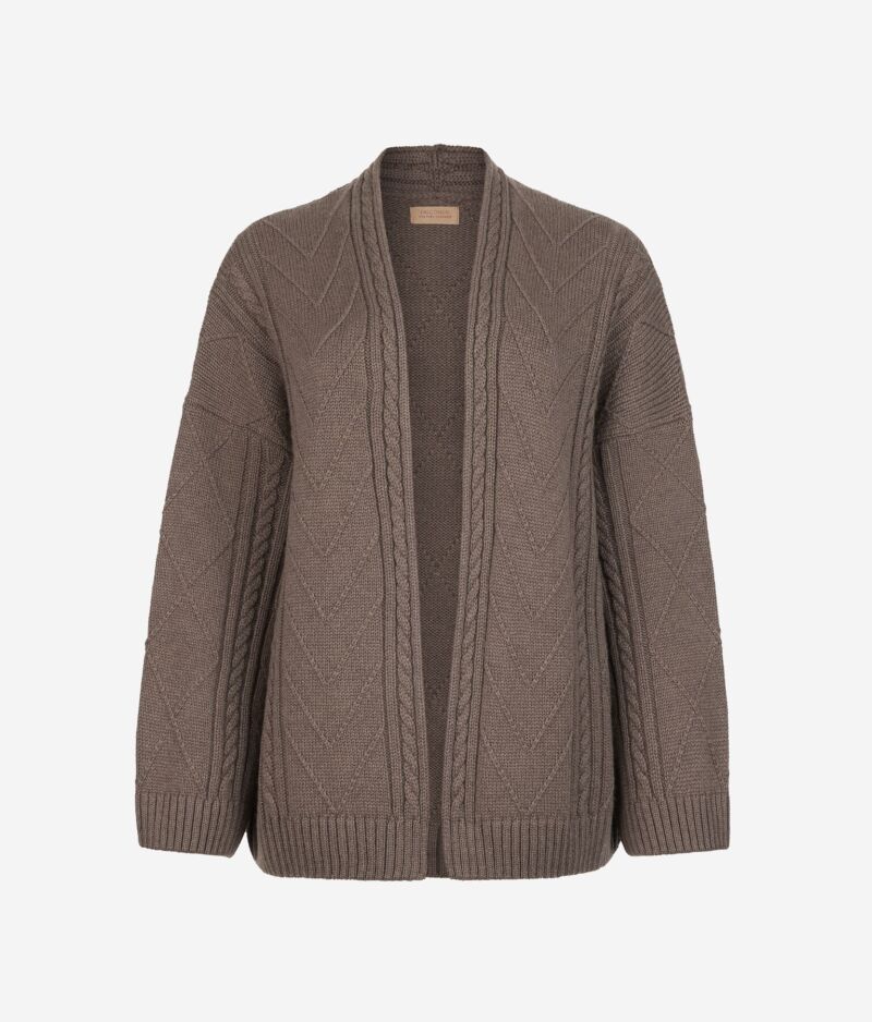 Capa de punto de ochos de cashmere ultrasoft.