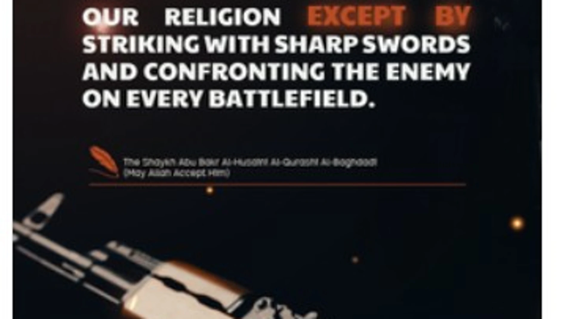 Cartel difundido por el Estado Islámico