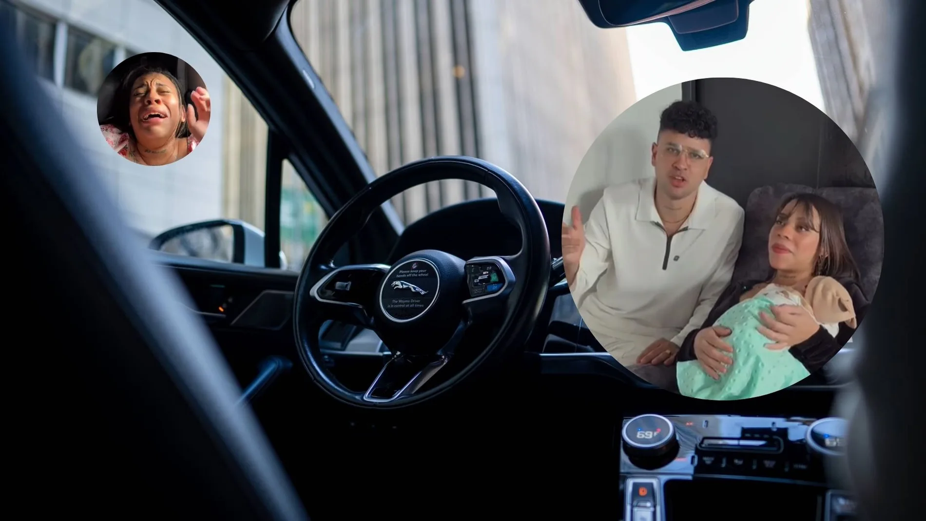 Se le adelanta el parto y el bebé nace en el coche: este es el video del momento