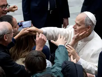 El Papa este miércoles durante la audiencia general en el Vaticano El Papa este miércoles durante la audiencia general en el Vaticano
