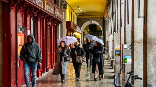 Lluvias y mal tiempo en Madrid
