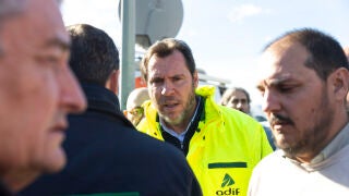 El ministro de Transportes, Óscar Puente, en Adamuz