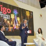 Caballero, en Fitur, presentando la campa&ntilde;a. 
