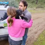 C&oacute;rdoba.- Accidente.- Bomberos del Infoca capturan a Boro, el perro extraviado tras el accidente ferroviario de Adamuz