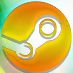 steam logo naranja verde
