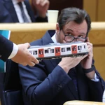 Sesión del Senado en la que comparece Óscar Puente