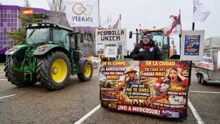 Protestas y tractorada en Valladolid