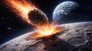 Qu&eacute; pasar&iacute;a si el asteroide 2024 YR4 impacta en la Luna en 2032.