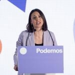 La secretaria pol&iacute;tica de Podemos y eurodiputada, Irene Montero
