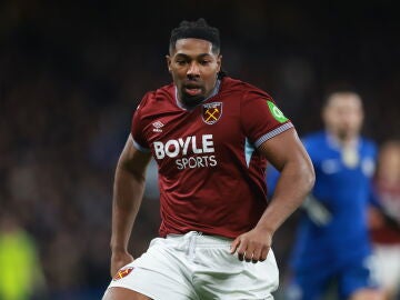 London (United Kingdom), 31/01/2026.- Adama Traore of West Ham United during the English Premier League match between Chelsea and West Ham United in London, Great Britain, 31 January 2026. (Gran Breta&ntilde;a, Reino Unido, Londres) EFE/EPA/NEIL HALL EDITORIAL USE ONLY. No use with unauthorized audio, video, data, fixture lists, club/league logos, 'live' services or NFTs. Online in-match use limited to 120 images, no video emulation. No use in betting, games or single club/league/player publications. 