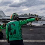 USS Abraham Lincoln conducts routine flight operations in the Arabian Sea