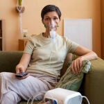 Una paciente con EPOC durante su rutina diaria