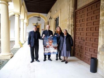 Agust&iacute;n Moreno, Jes&uacute;s Fern&aacute;ndez, Mar&iacute;a Angustias Redondo y Dalila Elisabeth Baca, en la presentaci&oacute;n de la campa&ntilde;a de Manos Unidas.REMITIDA / HANDOUT por DI&Oacute;CESIS DE C&Oacute;RDOBAFotograf&iacute;a remitida a medios de comunicaci&oacute;n exclusivamente para ilustrar la noticia a la que hace referencia la imagen, y citando la procedencia de la imagen en la firma06/02/2026