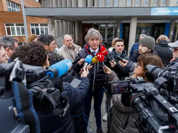 Carlos Martínez atiende a los medios en Segovia Carlos Martínez atiende a los medios en Segovia