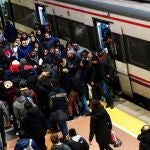 Huelga de maquinistas en Atocha Renfe