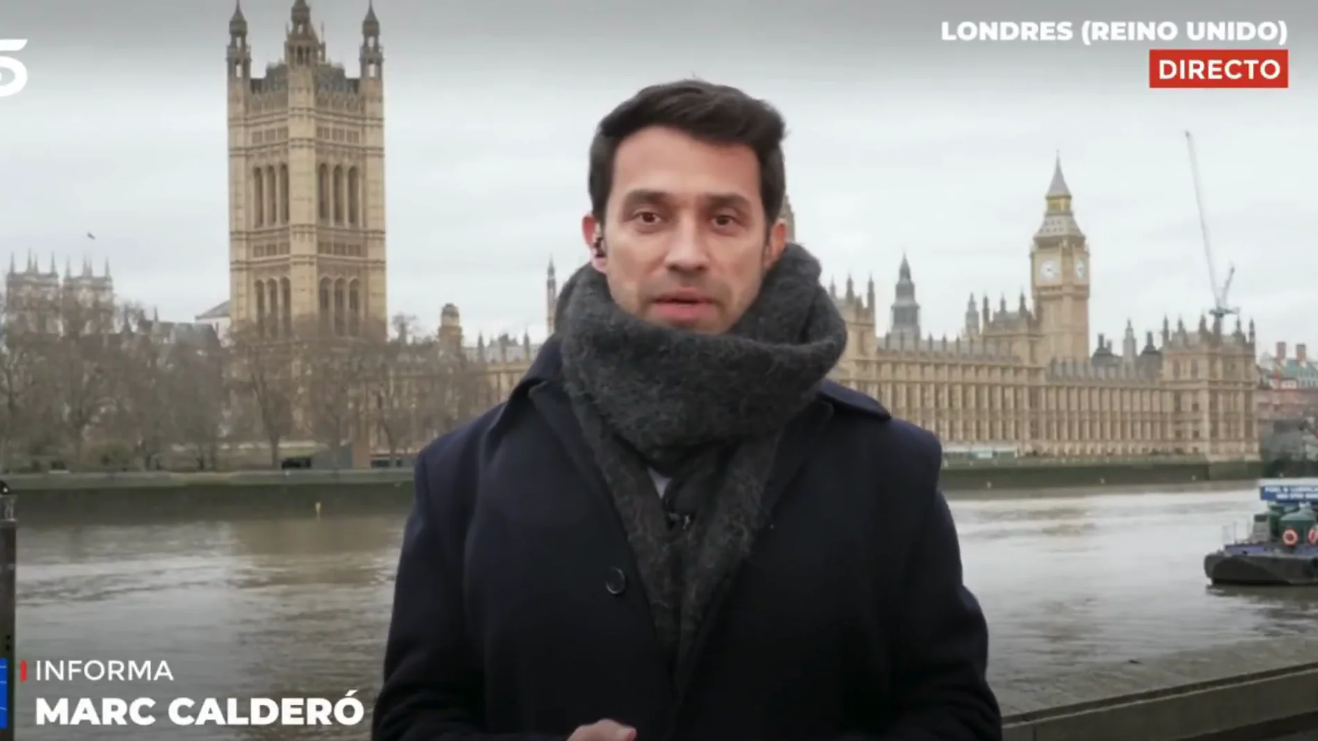 Marc Calderó en Informativos Telecinco