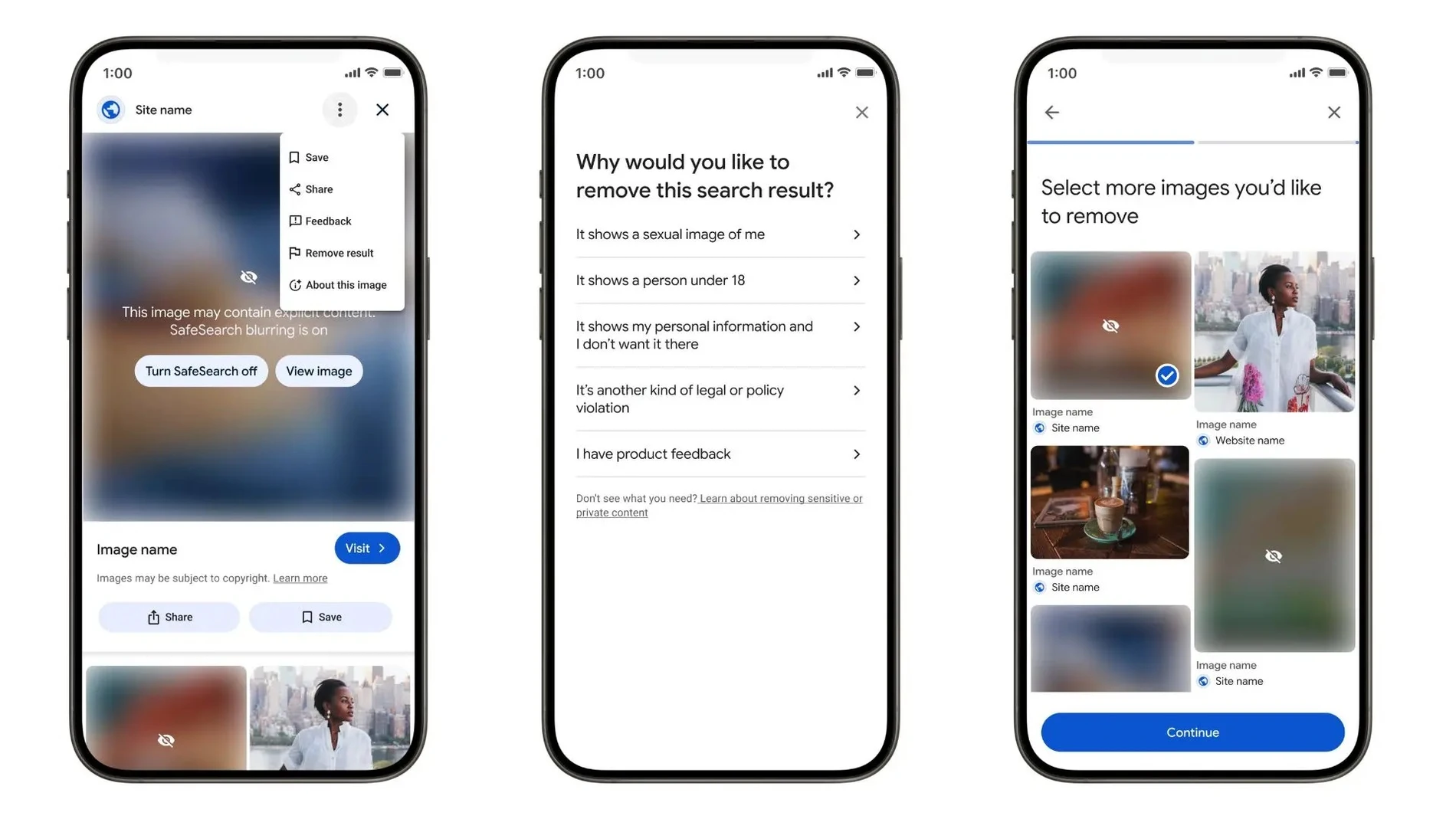 Google simplifica cómo eliminar tu información personal e imágenes explícitas de los resultados de Búsqueda.