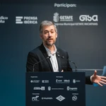 El consejero de Presidencia, Justicia y Administración Local, Miguel Ángel García Martín, en la clausura del encuentro Horizonte Madrid Sur