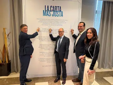 Carbayo, Iglesias, David Mingo y Pilar Sánchez firman la carta más justa Carbayo, Iglesias, David Mingo y Pilar Sánchez firman la carta más justa