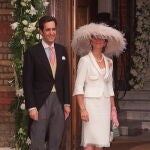 Look de invitada de la Infanta Elena.