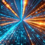 Haz de luces y datos digitales. Inteligencia Artificial, multinube, interconexi&oacute;n