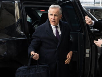 Prime Minister Mark Carney arrives on Parliament Hill in Ottawa, Tuesday, Feb. 10, 2026.(Adrian Wyld /The Canadian Press via AP)