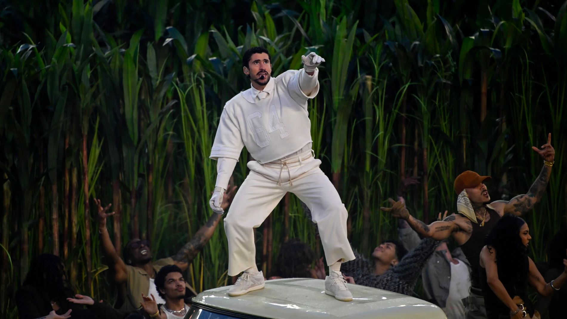 February 08, 2026 Bad Bunny performs during halftime of the NFL Super Bowl 60 between the Seattle Seahawks and the New England Patriots at Levi's Stadium in Santa Clara, California. Mandatory Europa Press/Contacto/Charles Baus 09/02/2026 ONLY FOR USE IN SPAIN