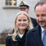 El pr&iacute;ncipe Haakon y la princesa Mette-Marit de Noruega