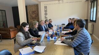 Reunión de representantes de Soria ¡YA! y FOES 