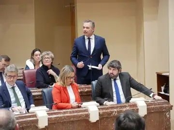 López Miras y Segado, en la Asamblea de la Región de Murcia López Miras y Segado, en la Asamblea de la Región de Murcia