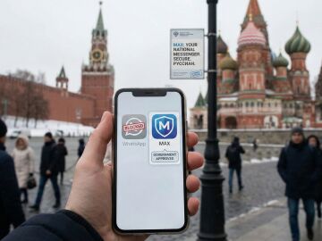 Rusia bloquea WhatsApp y fuerza a los usuarios a usar MAX, la app de mensajer&iacute;a controlada por el Kremlin.