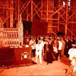 Francisco Franco en la catedral de Vitoria en 1953