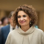 María Jesús Montero en una sesión plenaria en el Senado