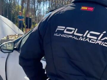 Agentes de la Polic&iacute;a Municipal de Madrid durante el atestado tras un accidente de coche en la Puerta de Alcal&aacute;, en la acera del Retiro REMITIDA / HANDOUT por EMERGENCIAS MADRID Fotograf&iacute;a remitida a medios de comunicaci&oacute;n exclusivamente para ilustrar la noticia a la que hace referencia la imagen, y citando la procedencia de la imagen en la firma 17/02/2026