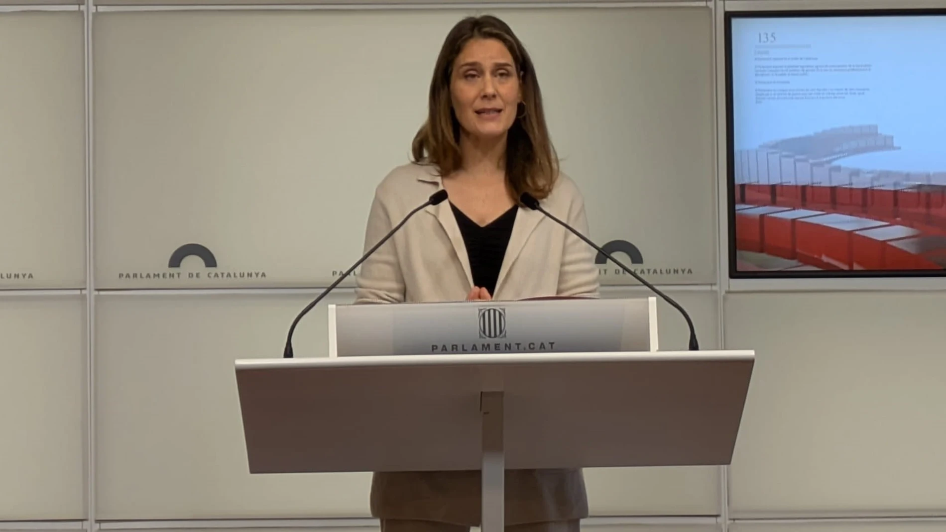 La presidenta de los Comuns en el Parlament, Jéssica Albiach EUROPA PRESS 17/02/2026