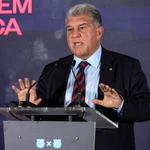 Joan Laporta, en la inauguración de su sede electoral