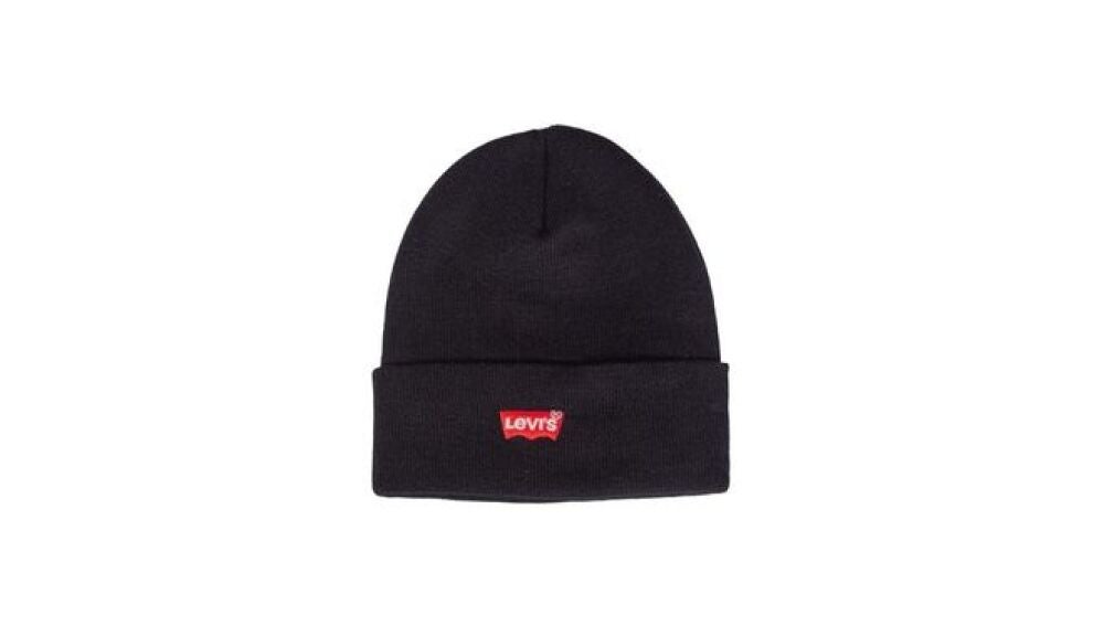 Levi'S Red Batwing Embroidered Slouchy Beanie