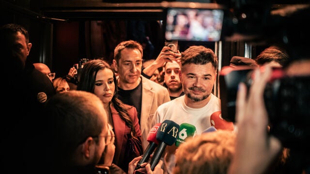 Encuentro entre Rufi&aacute;n (ERC) y Emilio Delgado (M&aacute;s Madrid)