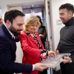 &Aacute;ngel Ni&ntilde;o y Engracia Hidalgo en el Vivero de Empresas de Moratalaz