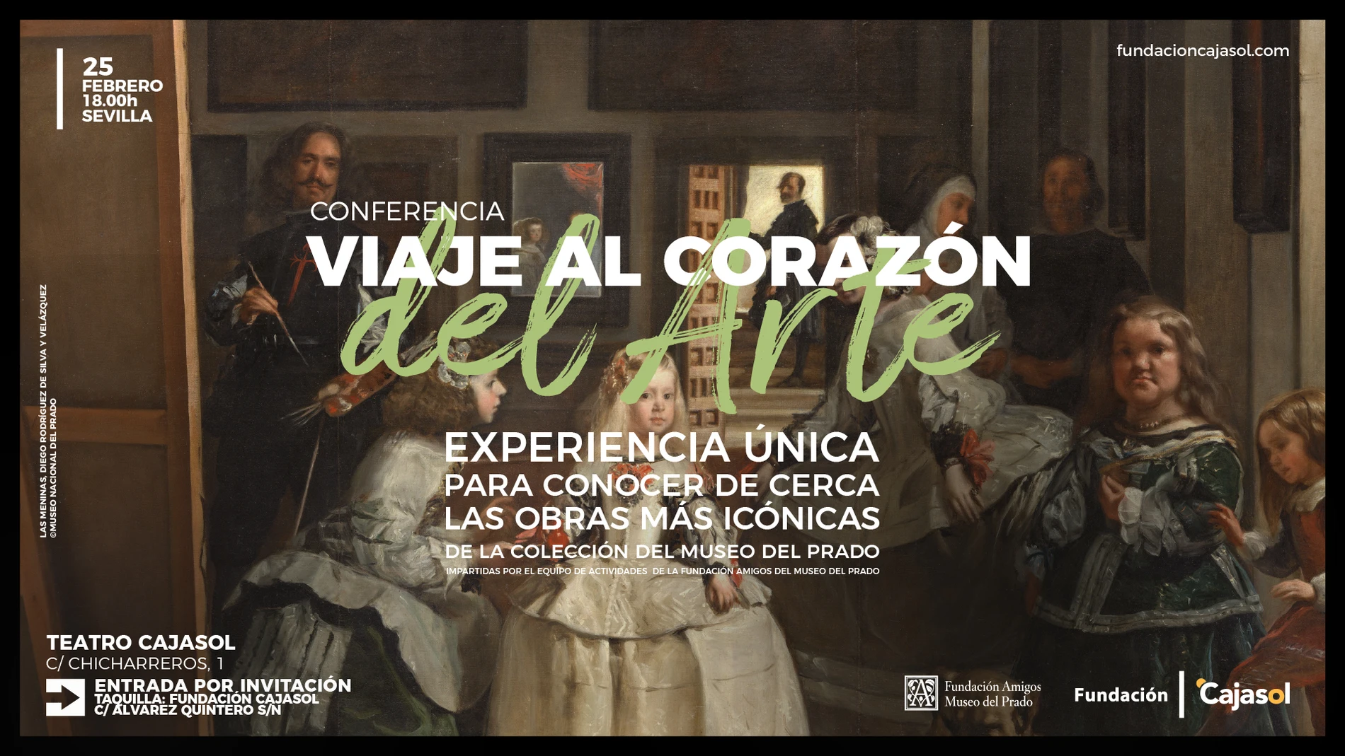 Cartel de la exposición "Viaje al corazón del arte" del Museo del Prado