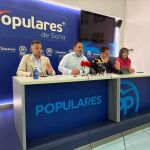 Rueda de prensa de los senadores del PP por la provincia de Soria