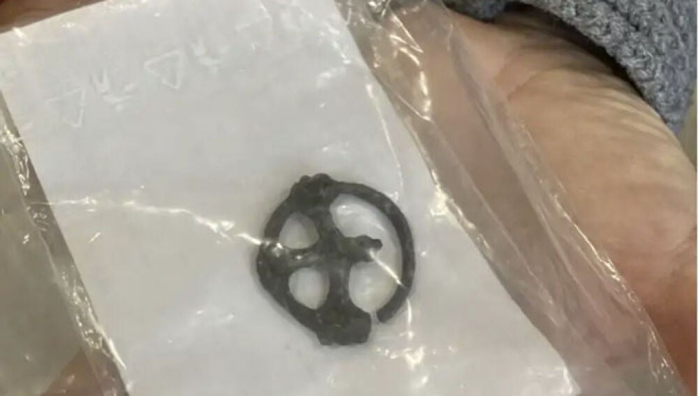 La cruz de rueda hallada en enero de 2026