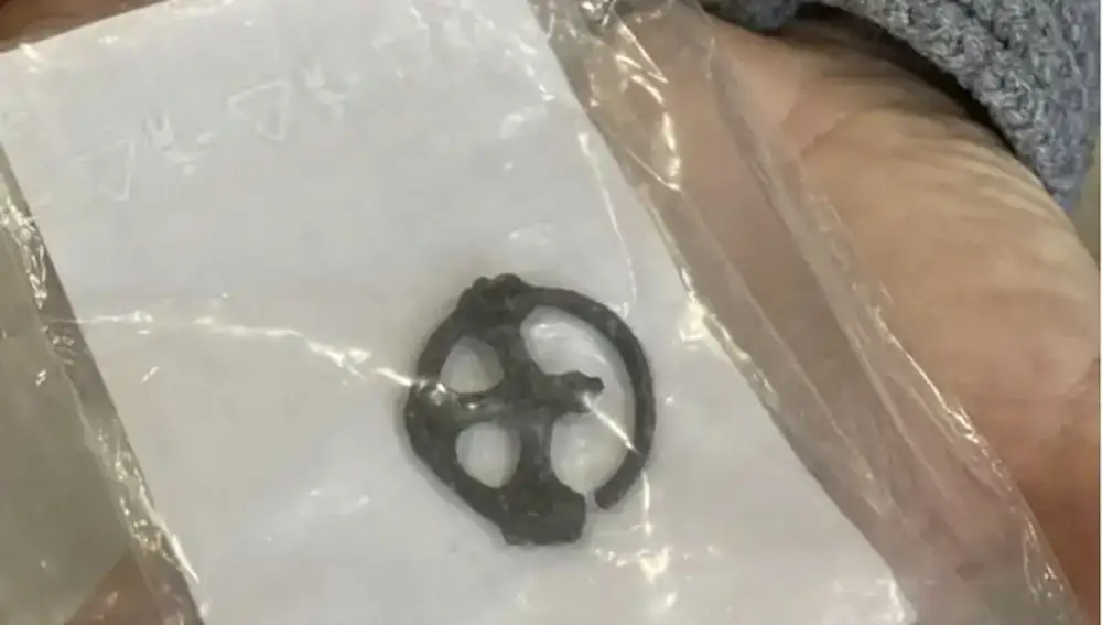 La cruz de rueda hallada en enero de 2026