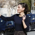 La Reina Letizia en Elda. 