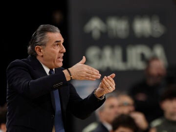 Sergio Scariolo, durante el partido de cuartos ante el Unicaja