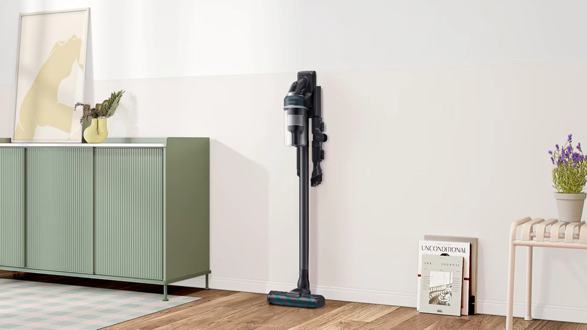 Samsung Jet 85 Pet en la base de carga