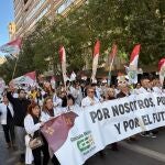 AMP.-Los m&eacute;dicos acaban la huelga con una manifestaci&oacute;n y pidiendo a la CARM la adopci&oacute;n de "medidas necesarias"