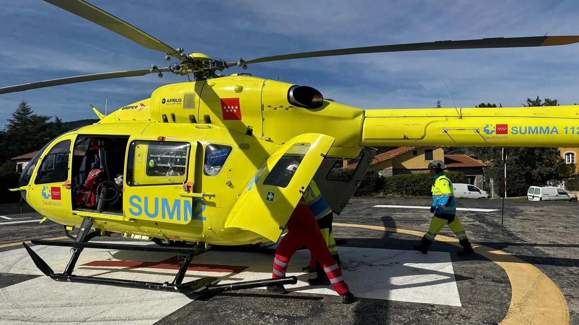 MADRID.-Sucesos.- Un motorista trasladado grave al hospital tras sufrir un accidente en Santa María de la Alameda