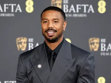 Arrivals - EE BAFTA Awards 2026 LONDON (United Kingdom), 22/02/2026.- US actor Michael B. Jordan poses on the red carpet at the EE BAFTA Film Awards 2026 at the Royal Festival Hall in London, Britain, 22 February 2026. The ceremony is hosted by the British Academy of Film and Television Arts (BAFTA). (Cine, Cine, Jordania, Reino Unido, Londres) EFE/EPA/TOLGA AKMEN